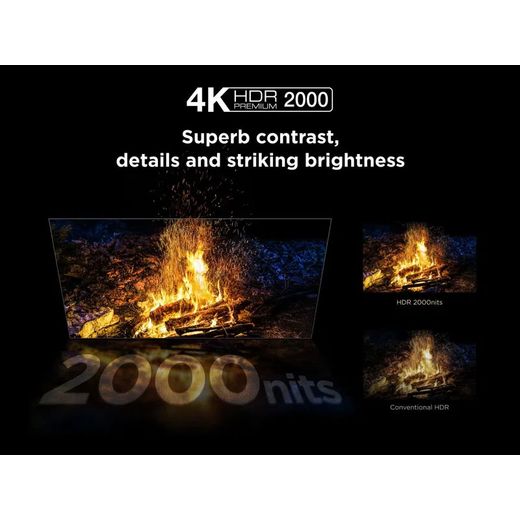 TCL C7L 50" 4K Ultra HD QLED Smart Google TV  - Annotation - HDR