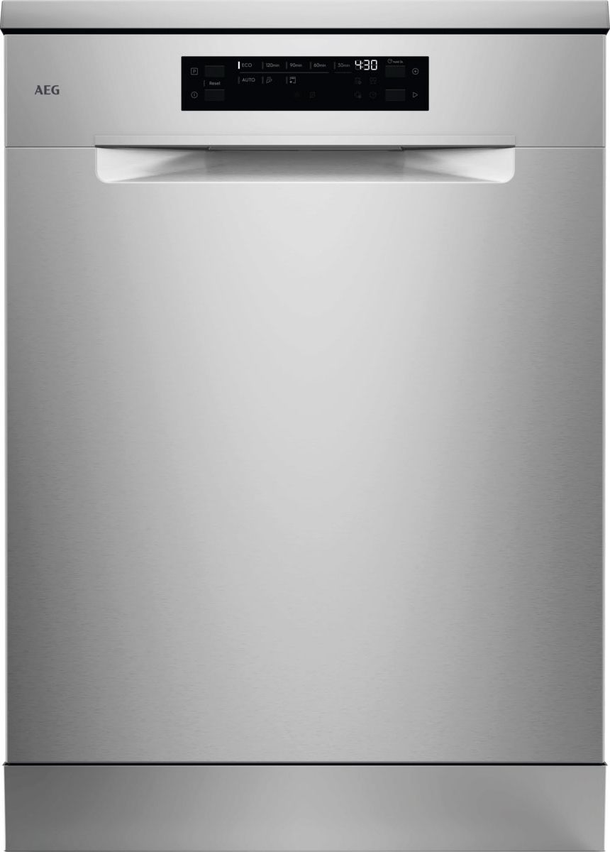 AEG 5000 Series GF5200D2SNM Full Size Dishwasher Stainless Steel D Rated Stainless Steel