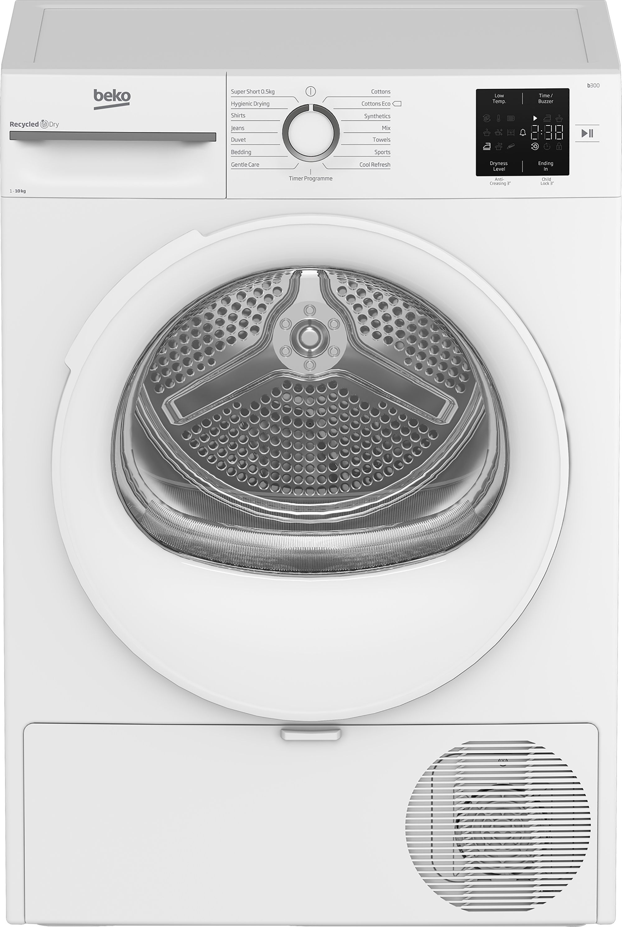 Beko 10 Kg Heat Pump Tumble Dryer - White - A++ Energy Efficiency