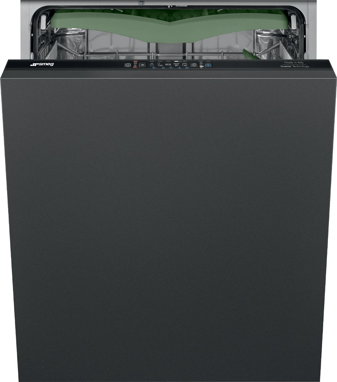 Image of Smeg Universal DIL331C Fully Integrated Full Size Dishwasher - Black Control Panel - C Rated, Black