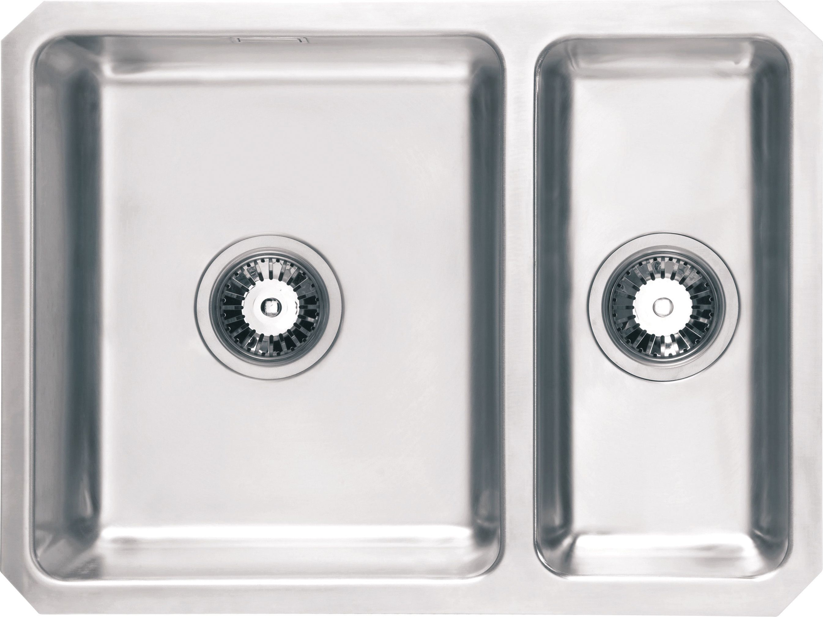 Harlyn - Carbis 1.5 Bowl Inset Kitchen Sink - Stainless Steel