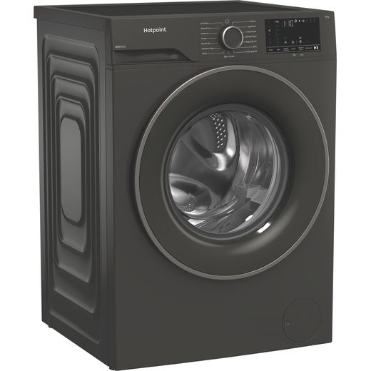 Hotpoint AntiStain H 101G ANTI STAIN UK Washing Machine with 1400 rpm - Graphite - Right perpsective shot