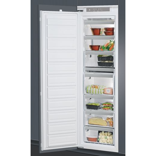 Whirlpool AFB18431 Integrated Frost Free Upright Freezer with Sliding Door Fixing Kit - F Rated