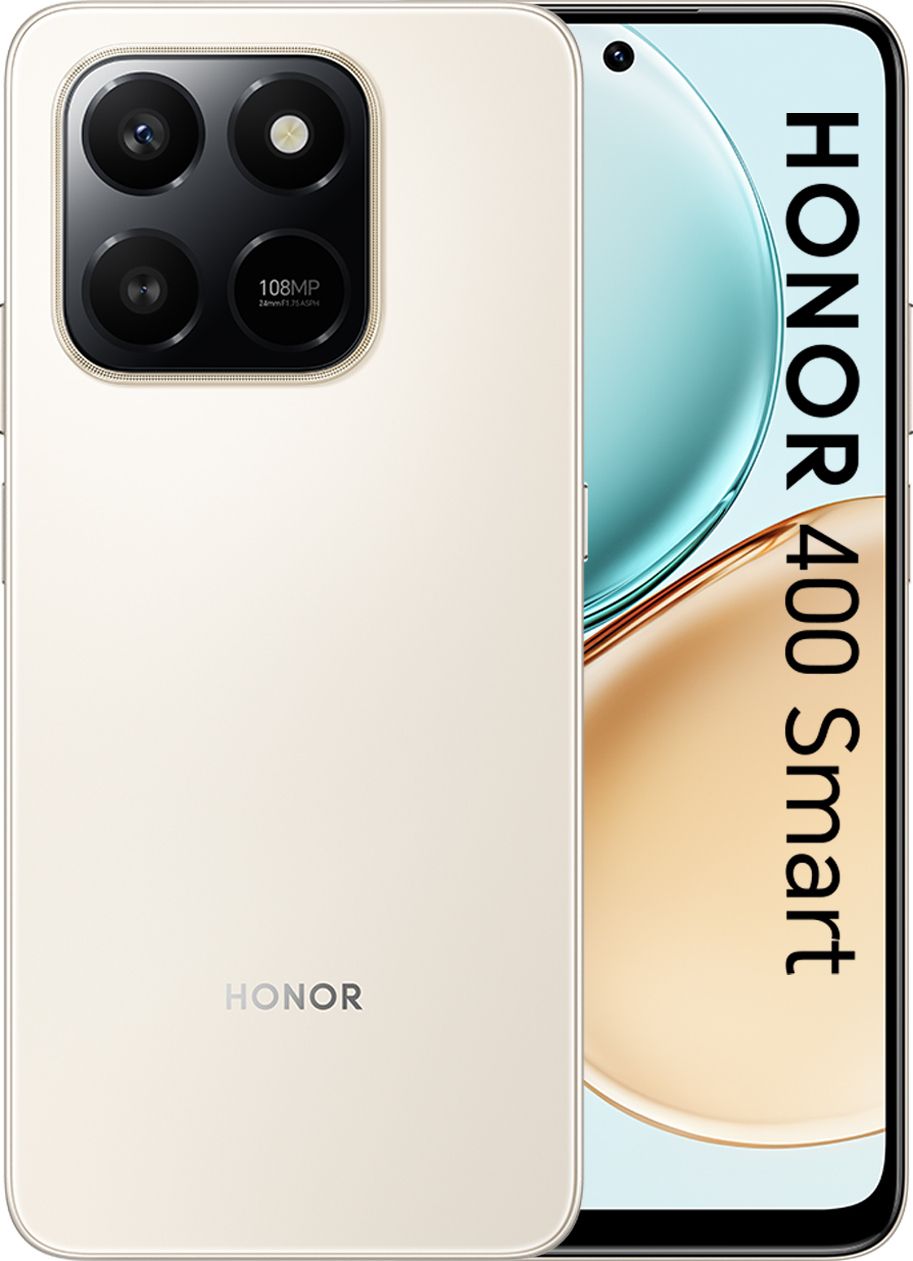 Honor 400 SMART - Smartphone - 6.77-inch - 108MP Camera - 6500mAh - Gold