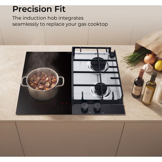 Haier Series 2 HAIDFS64MCAR 60cm Induction Hob - annotation - PrecisionFit