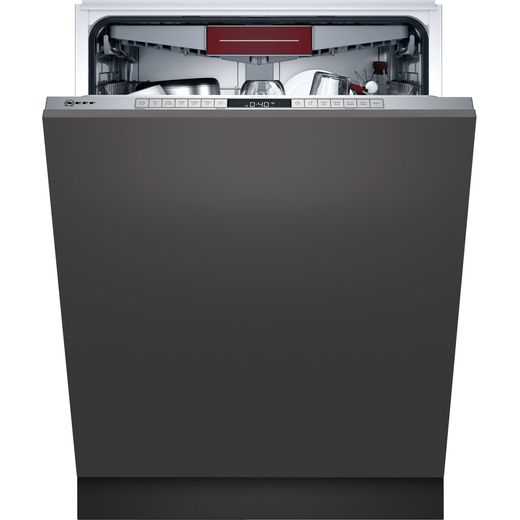 NEFF N50 Extra Height S295HCX26G Wifi Connected Fully Integrated Standard Dishwasher - Stainless Steel Control Panel - D Rated