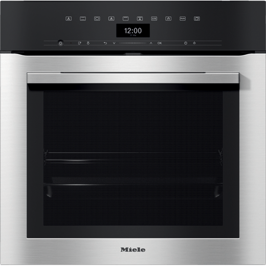 Miele ContourLine H7364BP Wifi Connected Built In Electric Single Oven with added Steam Function - Clean Steel - A+ Rated