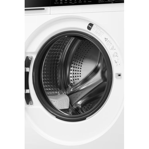 Haier X5 Plus HW120-BP14357AUK 12kg Washing Machine with 1400 rpm - White - close up drum shot