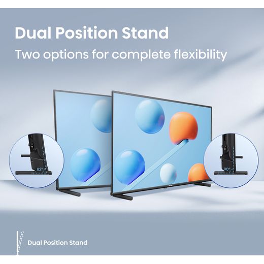 Hisense E5Q 32" Full HD QLED Smart Freely TV - Annotation - Dual position stand