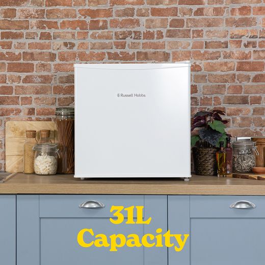 Russell Hobbs Table Top Mini Freezer - White - Annotation - 31L capacity