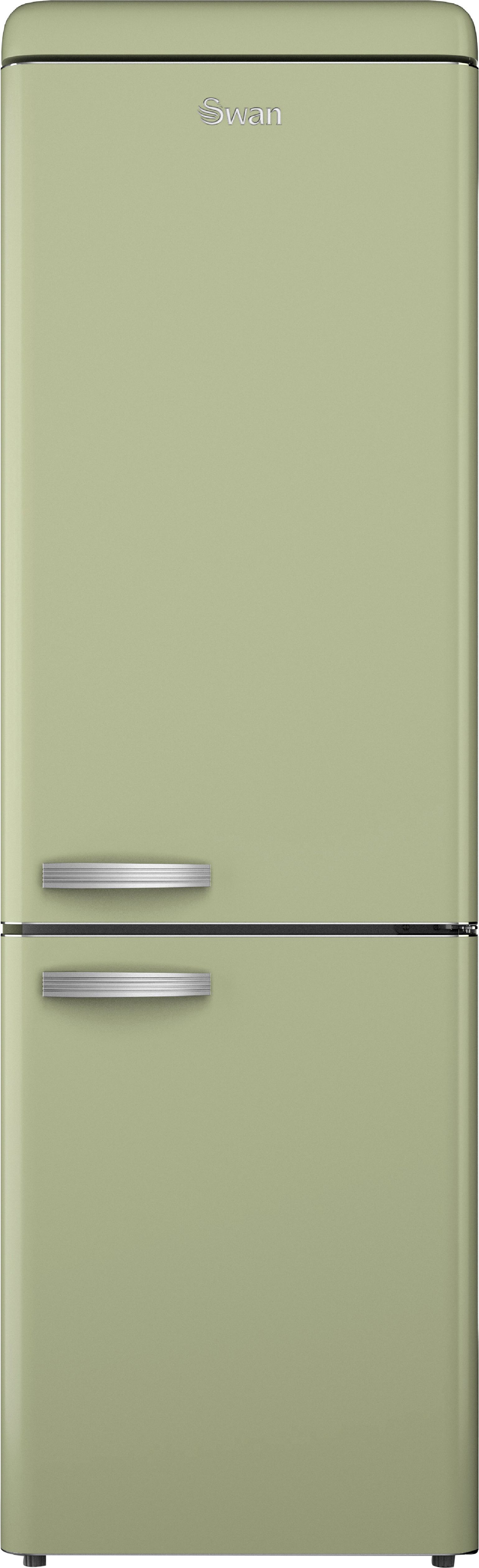 Swan SR11020GNE Retro Fridge Freezer - Green - 304L Total Capacity - Energy Class E