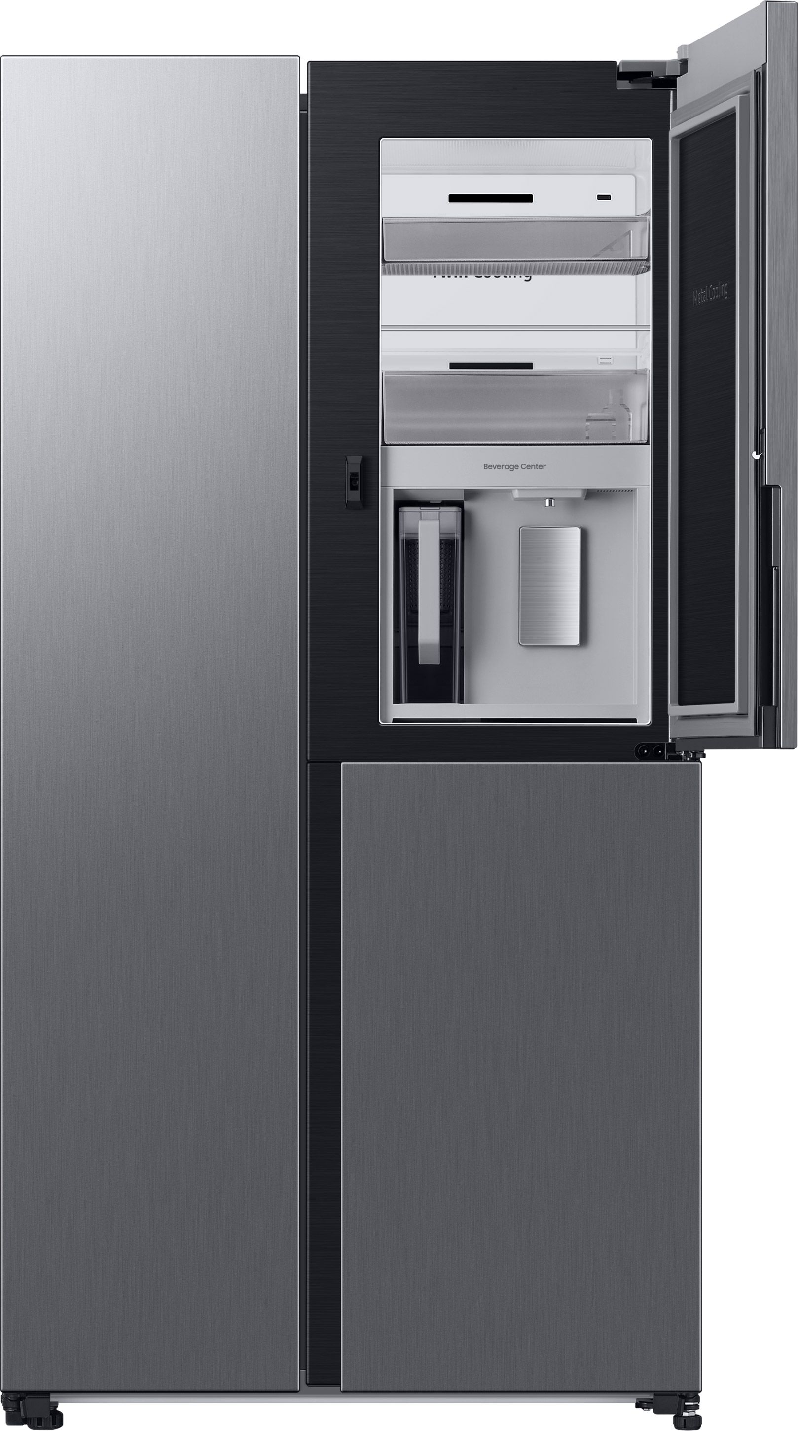 Samsung Series 9 RH69B8931S9 Plumbed Total No Frost American Fridge Freezer - Matte Stainless Steel - E Rated, Stainless Steel