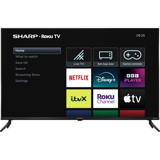 Sharp HJ4225K 55" 4K Ultra HD Smart Roku TV - Front shot