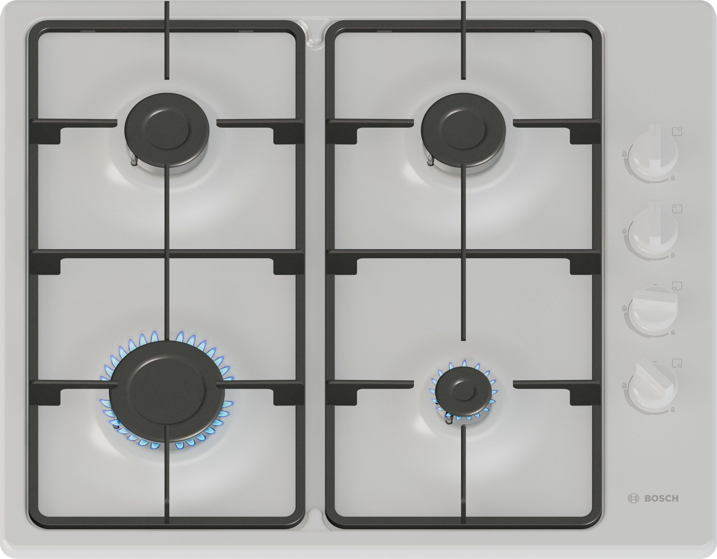 Bosch 58cm Gas Hob - White
