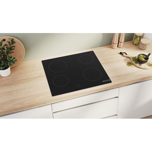 Bosch Series 2 Ceramic Hob - Black - Hob in kitchen shot