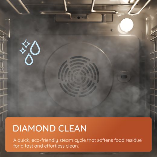 Hotpoint Class 6 Built In Electric Single Oven - Stainless Steel - Annotation - Diamond Clean