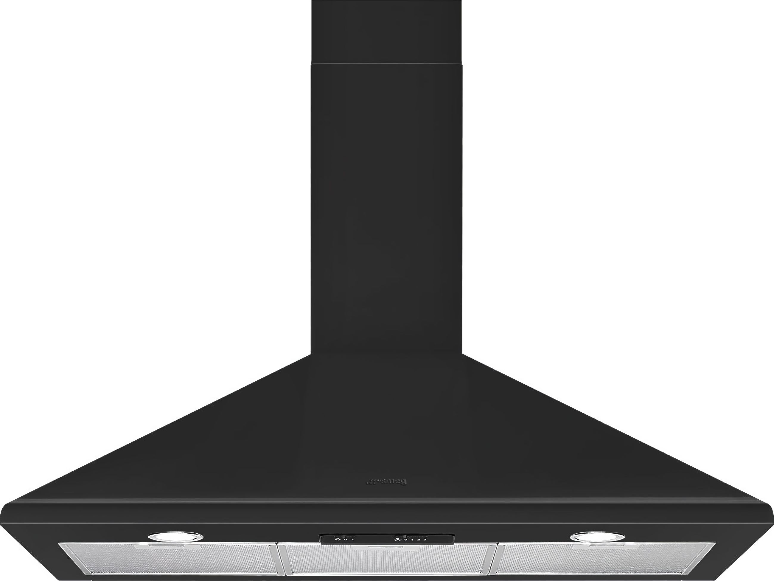 Smeg KSED95MBL 90cm Chimney Cooker Hood - Black