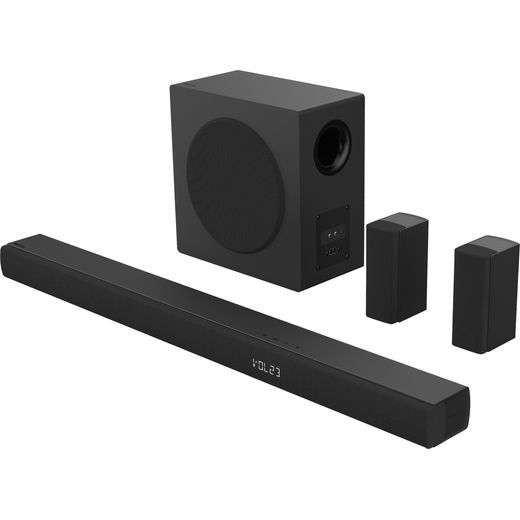 Hisense AX5100Q AX5100Q 5.1 Soundbar - Black - Left perspective shot