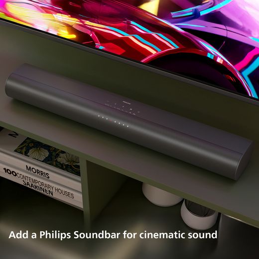 Philips TAB6100/10 Bluetooth 2.1 Soundbar - Grey - Annotation - Cinematic sound