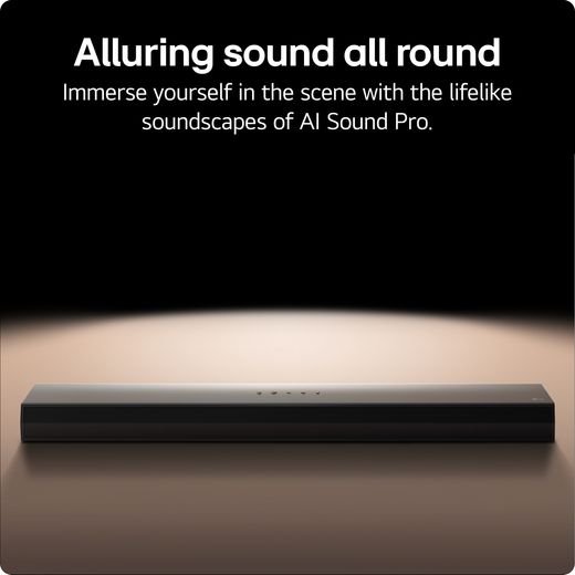 LG US60T.AGBRLLK Bluetooth 3.1 Soundbar - Black - Annotation - AI sound pro shot