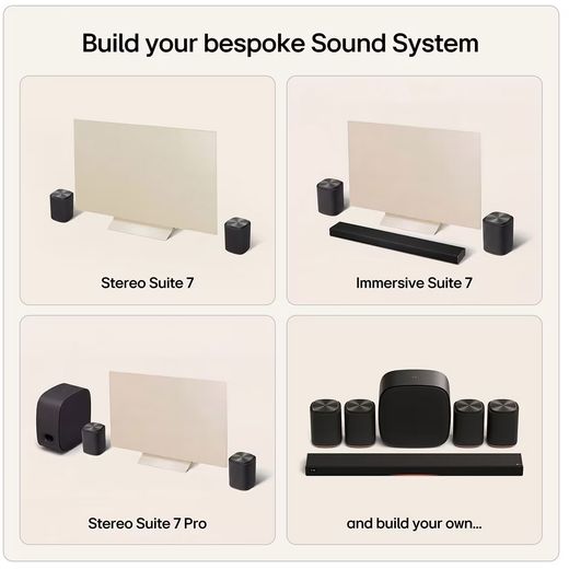 LG Sound Suite M7 Home Cinema System - Black - Annotation - Build your bespoke Sound System