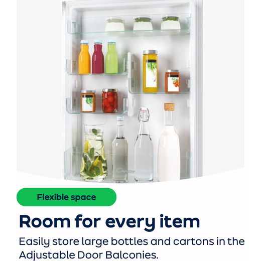 Candy Integrated Fridge Freezer with Sliding Kit - White - AO Annotation -  Adjustable-Door-Balconies
