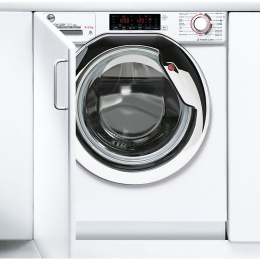 Hoover H-WASH&DRY 300 PRO HBDOS695TAMCE Wifi Connected Integrated 9Kg / 5Kg Washer Dryer with 1600 rpm - White - D Rated