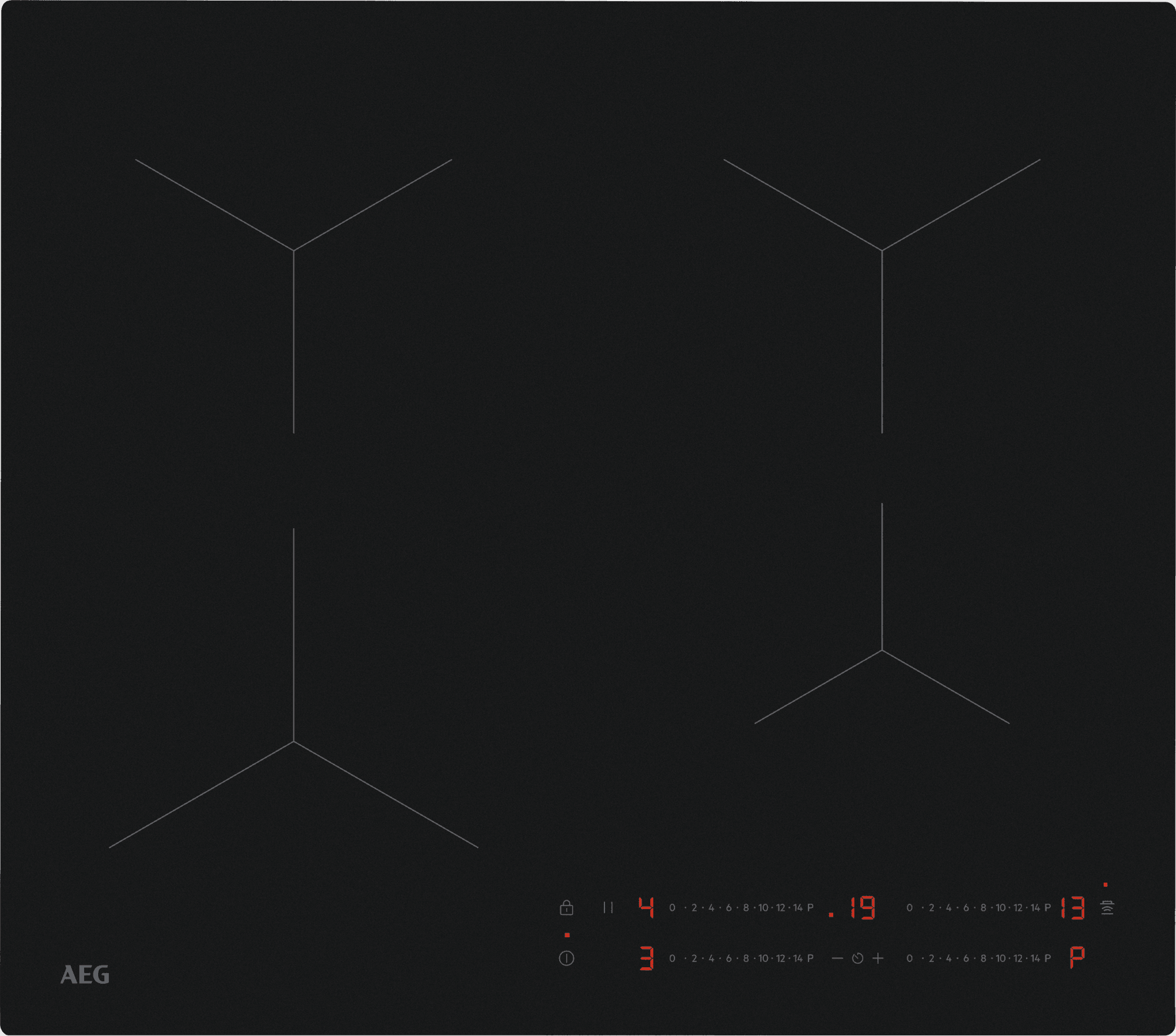 AEG TO64IA00IT Induction Hob 58cm Black SaphirMatt