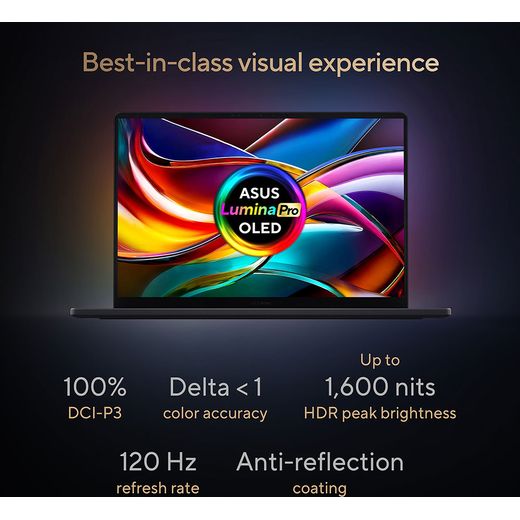 ASUS ProArt P16 H7606WW-SE006W OLED 16" Laptop - NVIDIA® GeForce RTX™ 5080, AMD Ryzen™ AI 9 HX, 2TB SSD, 64 GB RAM - Black - Annotation - feature shot