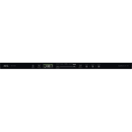 AEG 8000 Series Integrated Standard Dishwasher - White - control panel shot