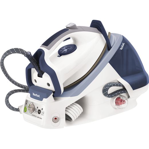 Tefal Express Anti-Scale High Pressure GV7466 Pressurised Steam Generator Iron - Blue / White