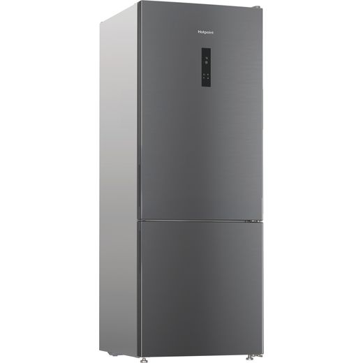 Hotpoint HPK2 6493 XP5UK V 192cm Frost Free Fridge Freezer - Brushed Steel - right perspective shot