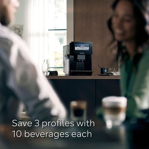 Siemens EQ900 TQ903GB9 Bean to Cup Coffee Machine - Black - Annotation - save 3 profiles shot