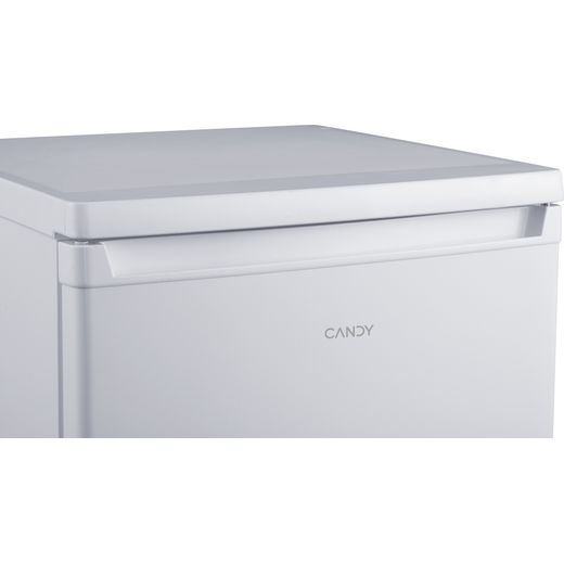 Candy Table Top CUHS58EWK 85cm Small Upright Freezer - White - Close up handle shot