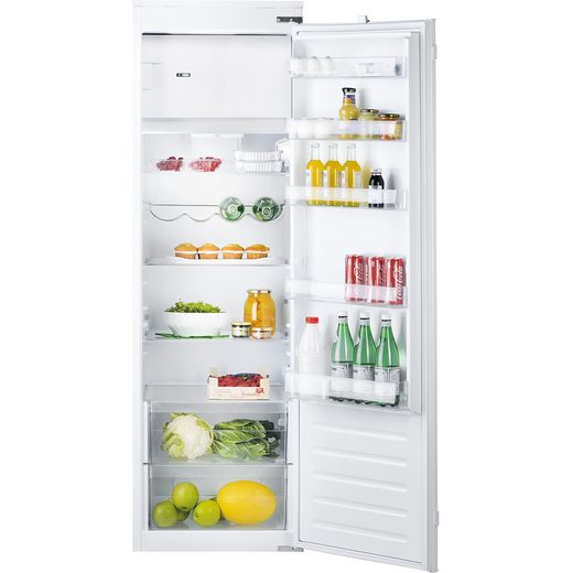 Hotpoint HSZ18011UK Integrated Upright Fridge with Ice Box - Sliding Door Fixing Kit - White - F Rated