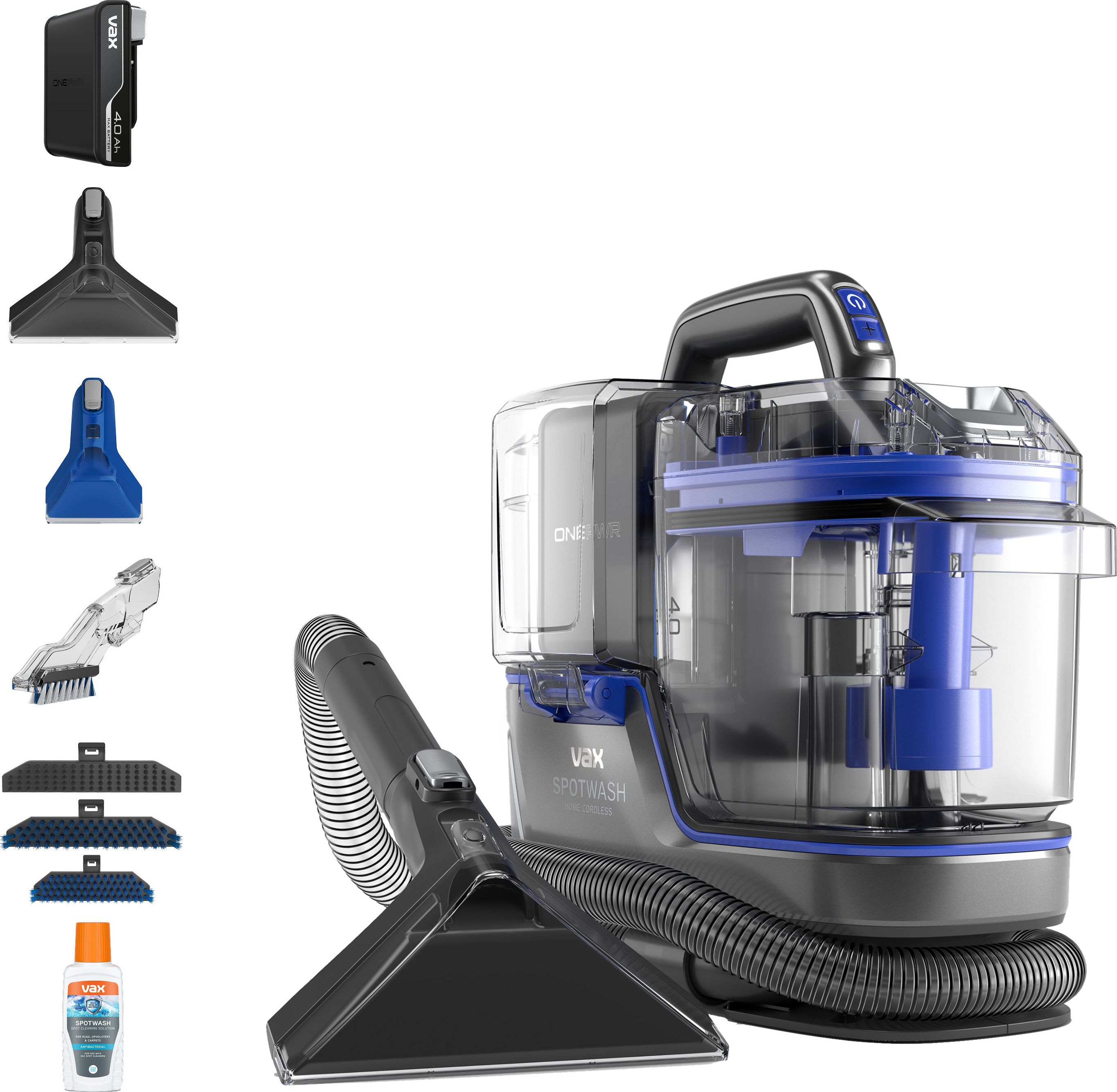 Image of Vax SpotWash Home CLSW-MPKP Cordless Carpet Cleaner, Blue