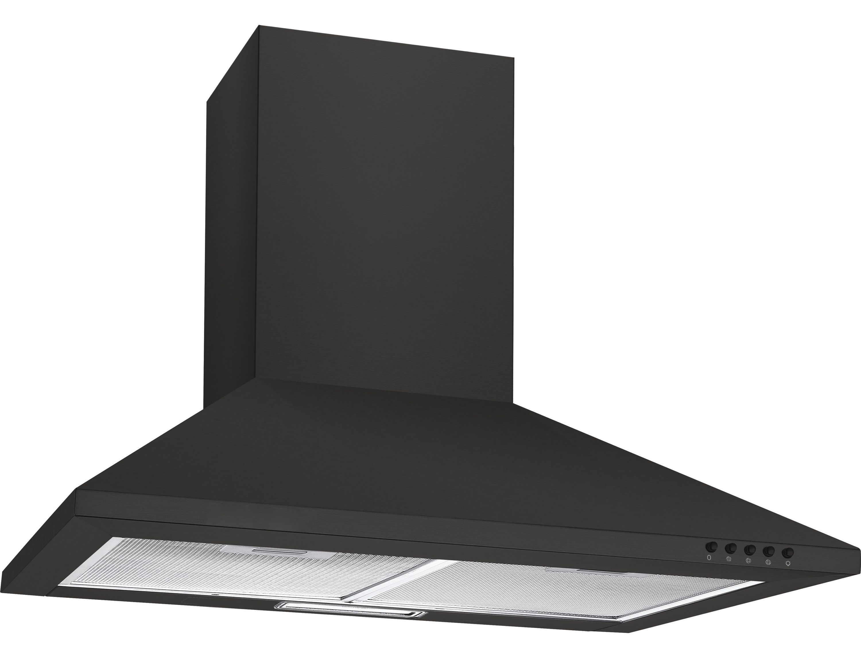 Candy CCE60NN 60cm Chimney Cooker Hood for Ducted/Recirculating Ventilation Black Black
