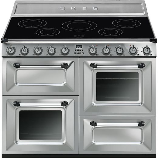 Smeg Victoria TR4110iX-1 110cm Electric Range Cooker with Induction Hob - Stainless Steel - A/A Rated