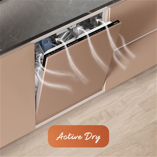 Hotpoint Fully Integrated Standard Dishwasher - Black - Annotation - Active dry shot
