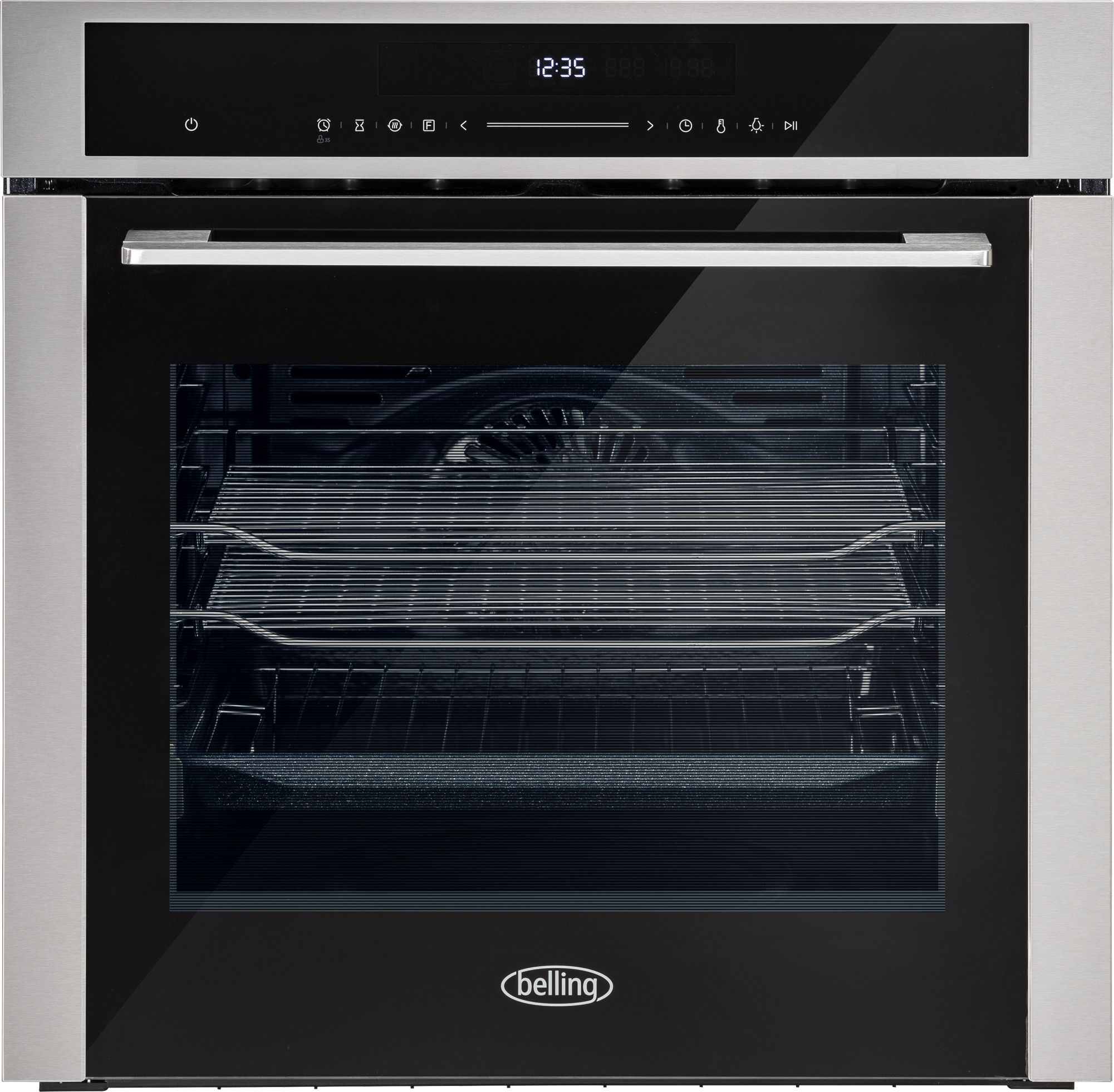 Belling ComfortCook BEL BI603MFPY STA Built In Electric Single Oven with Pyrolytic Cleaning - Stainless Steel - A+ Rated, Stainless Steel