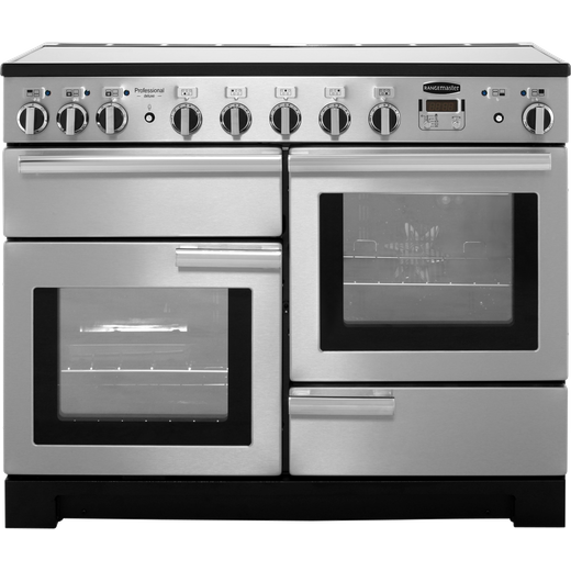Rangemaster Professional Deluxe PDL110EISS/C 110cm Electric Range Cooker with Induction Hob - Stainless Steel / Chrome - A/A Rated