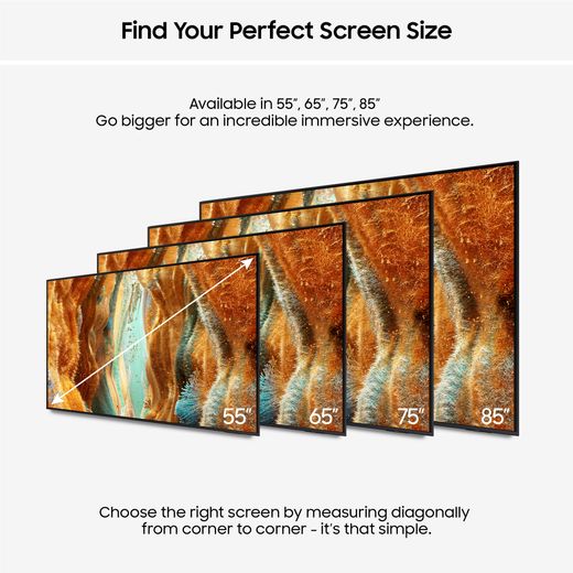 Samsung QN70F 55" 4K Ultra HD MiniLED Neo QLED Smart TV [2025] - Annotation - Perfect screen size