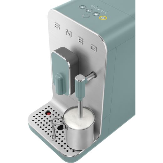 Smeg BCC12EGMUK Coffee Machines Green - High perpsective shot