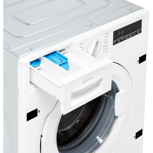 NEFF N70 W544BX2GB Integrated 8kg Washing Machine with 1400 rpm - White - Detergent drawer