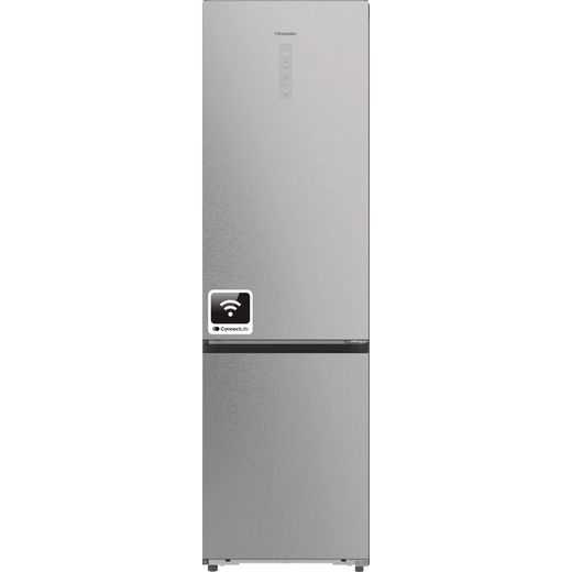 Hisense RB5P410SACCUK 203cm High No Frost Fridge Freezer - Stainless Steel - Front shot 