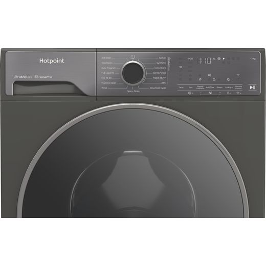 Hotpoint HP 124GA CARE UK Washing Machine with 1400 rpm - Grey - Control panel shot 