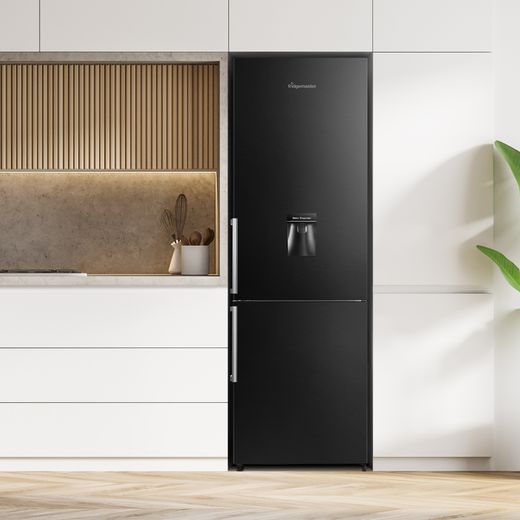 Fridgemaster MC55265DEB 180cm 70/30 Fridge Freezer - Black - Fridge freezer in kitchen