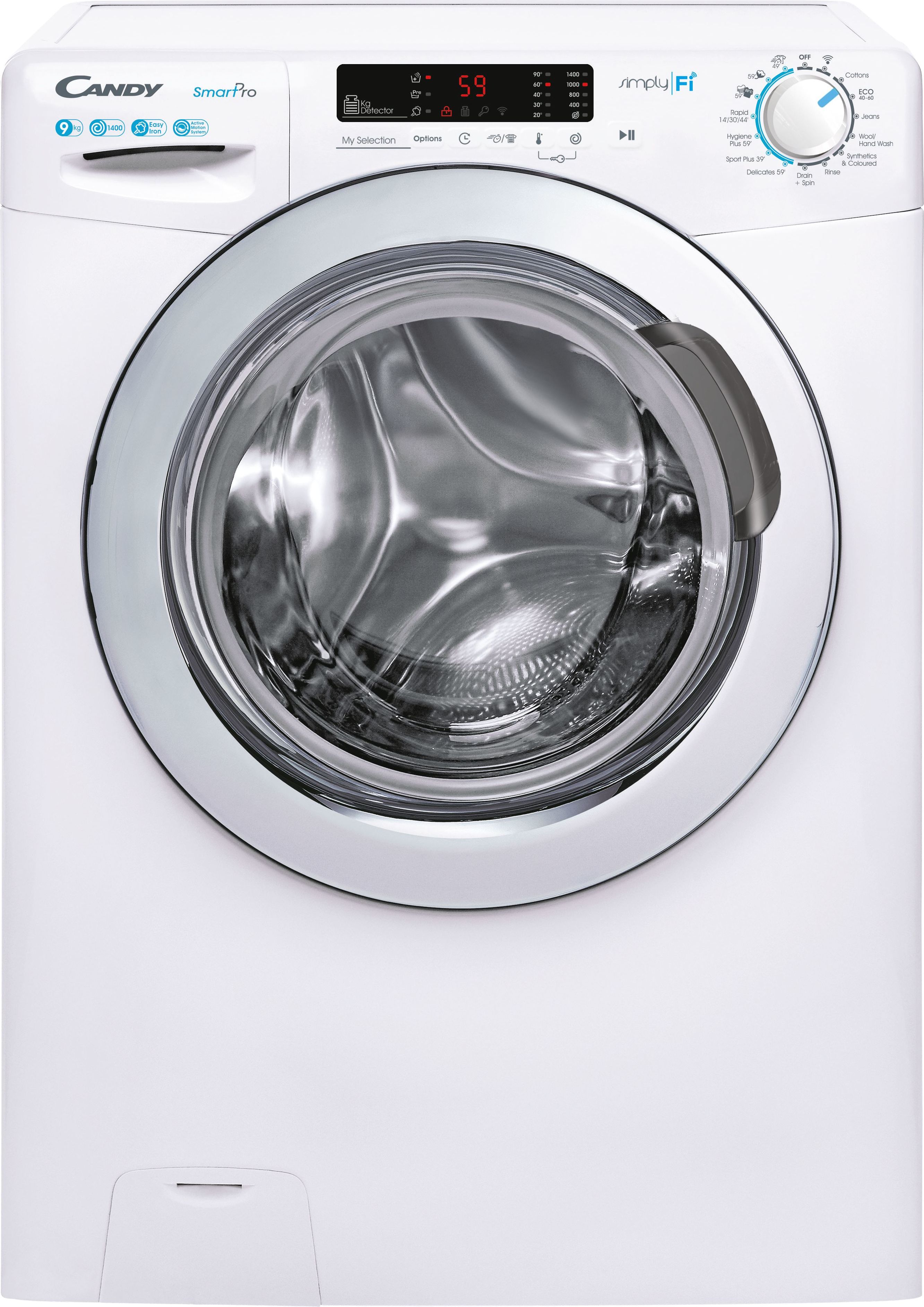 Candy CSO1493DWCE 9kg Washing Machine with 1400 rpm - White - C Rated, White