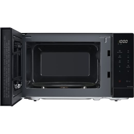 Panasonic NN-ST22QBBPQ Microwave Black - Front with door open shot