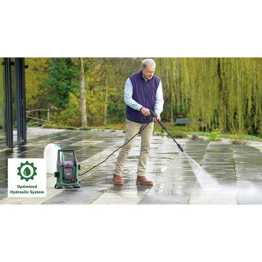 Bosch 0.600.8C7.070 Pressure Washer Green - Annotation - Optimised hydrolytic system shot